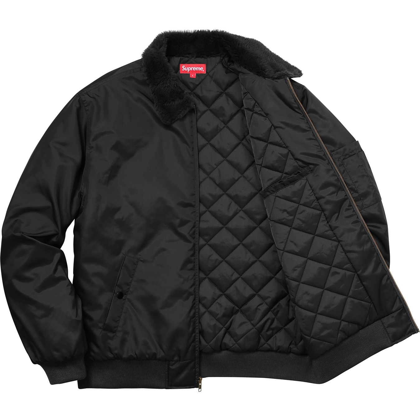 Supreme®/Independent® Fur Collar Bomber Jacket view 4